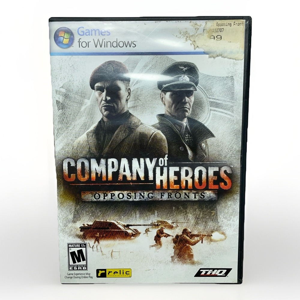 Company Of Heroes Opposing Fronts + GOTY PC Game Discs & Case No Manual THQ